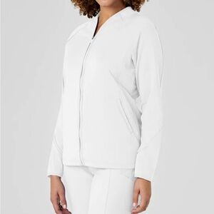 WonderWink Women's full zip fleece jacket
